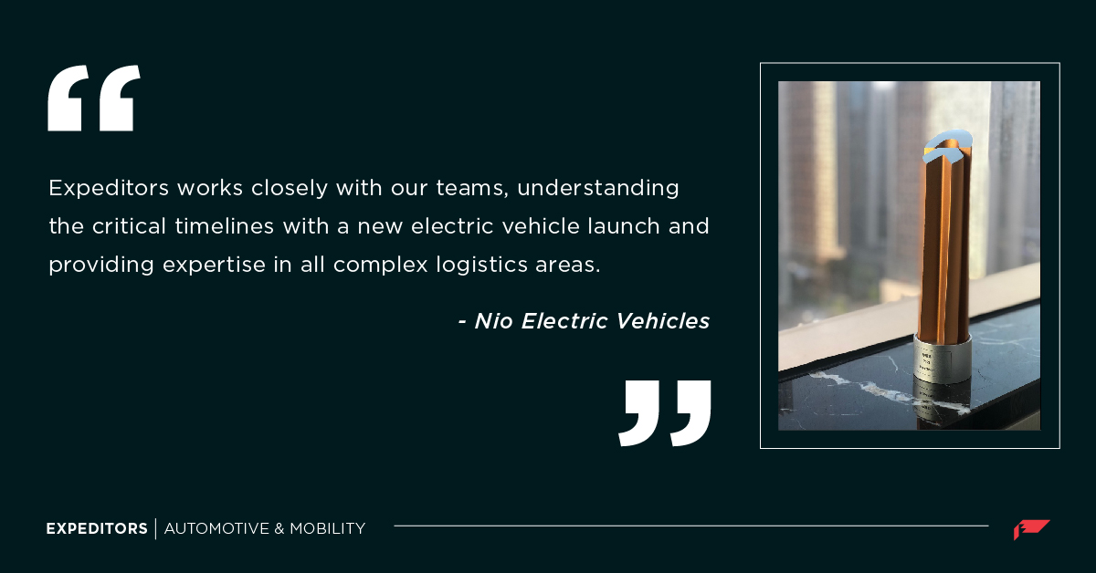 Expeditors was recognized as a preferred logistics partner
